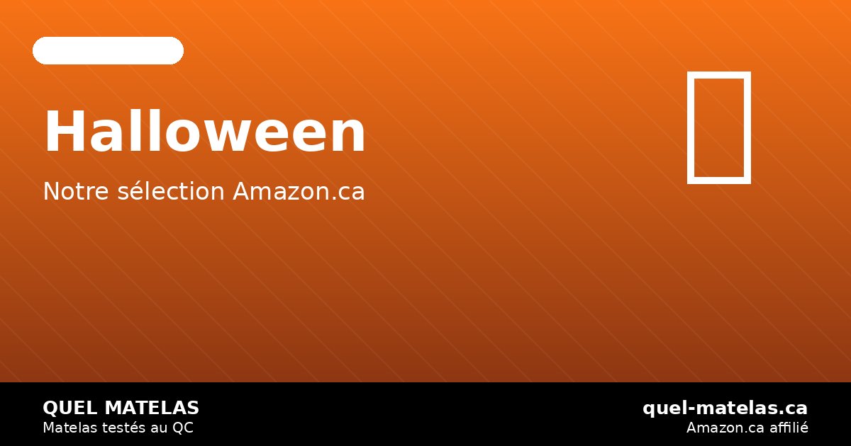 Halloween 2026: bien dormir malgré la surdose de bonbons et les films d&rsquo;horreur — quel-matelas