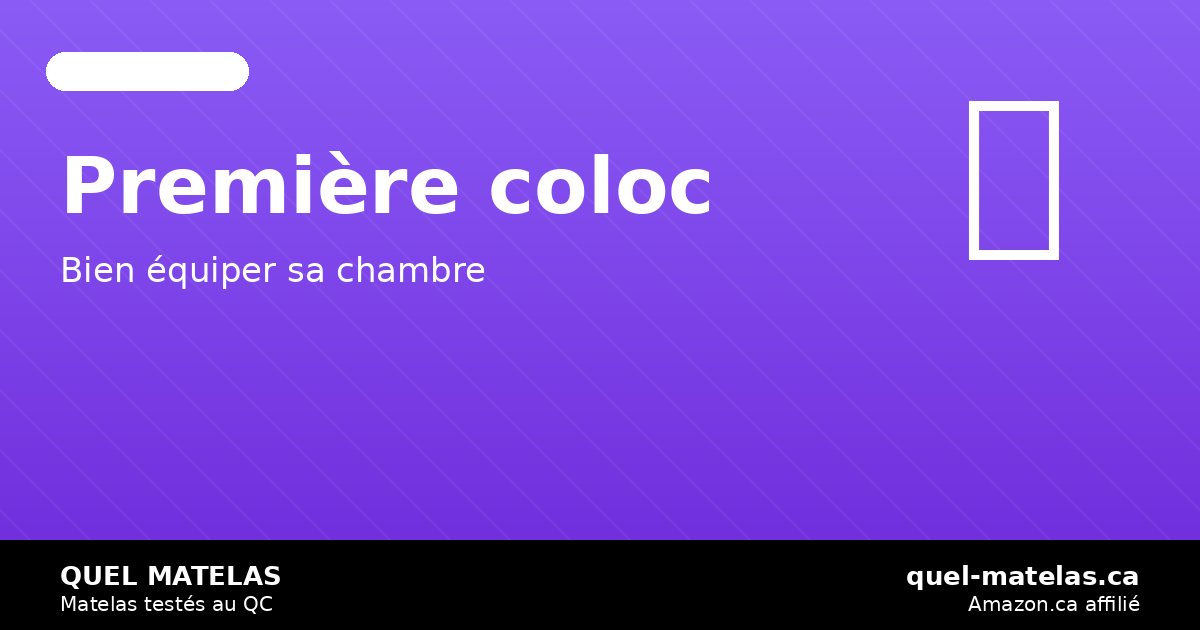 Première colocation: équiper sa chambre en literie sans se ruiner — quel-matelas