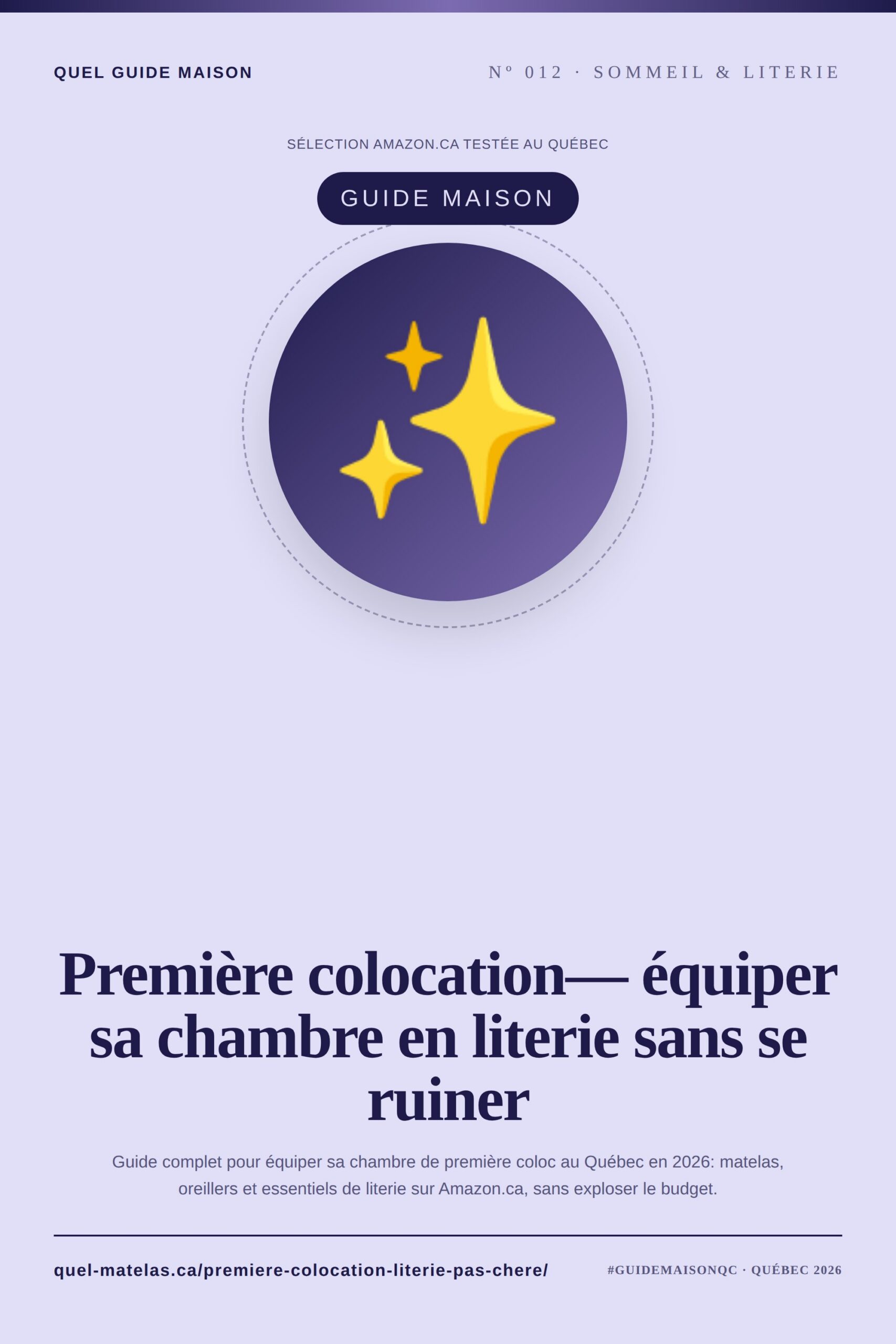 Visuel Première colocation : équiper sa chambre en literie sans se ruiner